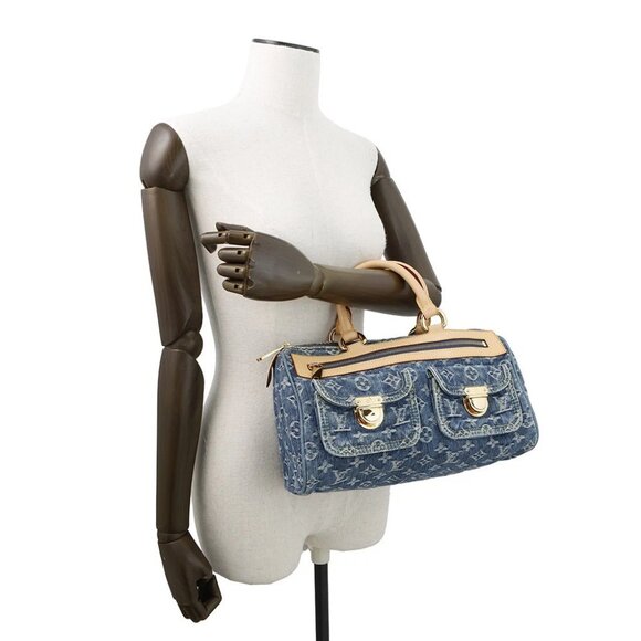 LOUIS VUITTON Neo Speedy Monogram Denim Blue/Yellow M95019 - Picture 10 of 14